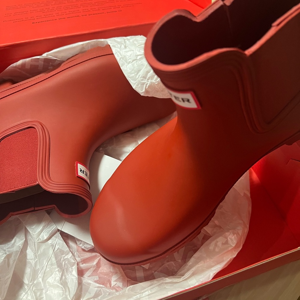 Hunter Red Rubber Boots